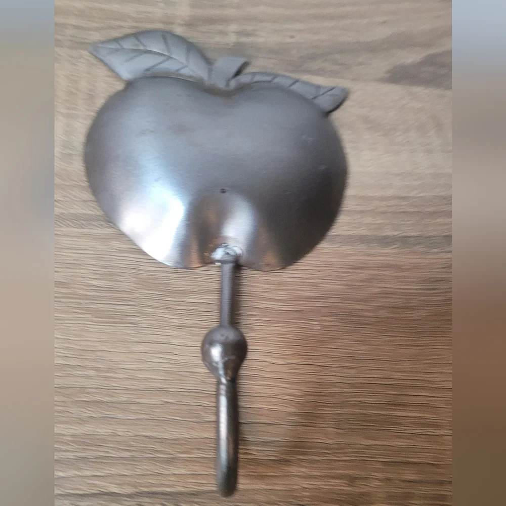 Vintage Silver Apple Wall Hook